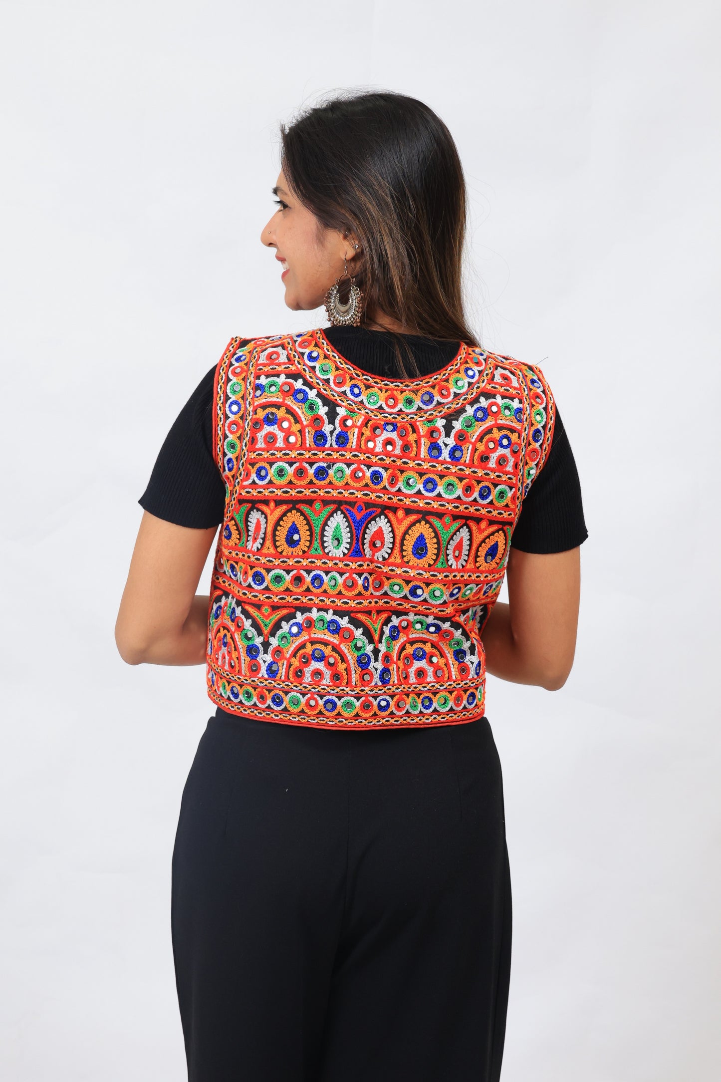 Handcrafted Gujarati Mirror Work Jacket For Couple-Navratri With Your Love