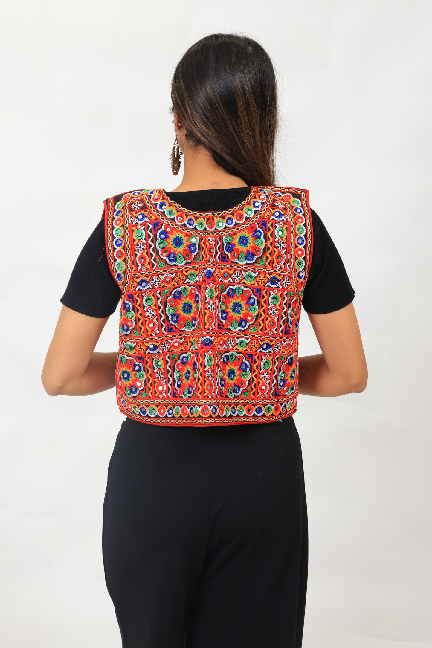 Couple'S Navratri Garba Night Jacket – Kutchi Mirror Embroidered Ethnic Koti