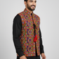 Handcrafted Gujarati Mirror Work Jacket – Men’s Navratri & Wedding Koti