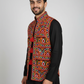 Men’s Traditional Mirror Work Navratri Koti – Gujarati Embroidered Festival Jacket